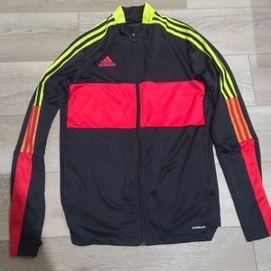 Adidas Mens Tiro Track Jacket Black / Vivid Red / Acid Yellow GN5546 Size Medium